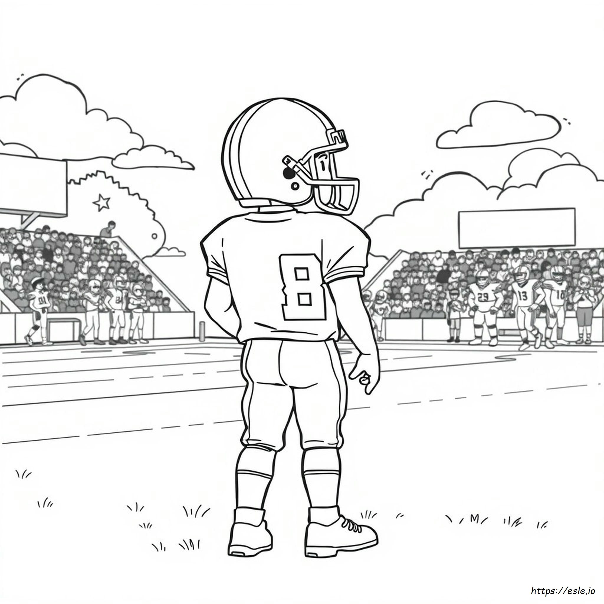 Footbal Hellmet Coloring Pag