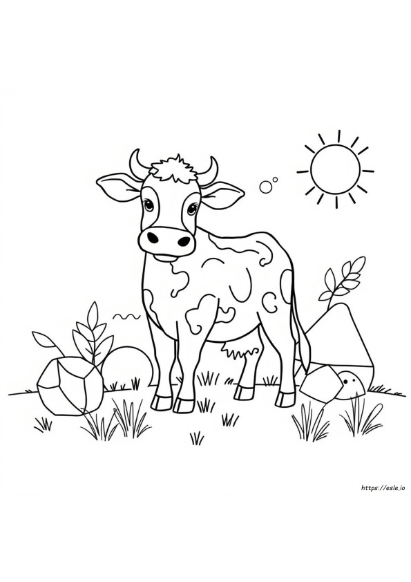 Dibujos De Vacas Abstractas Para Colorear