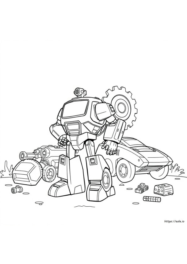 Wheeljack Coloring Page