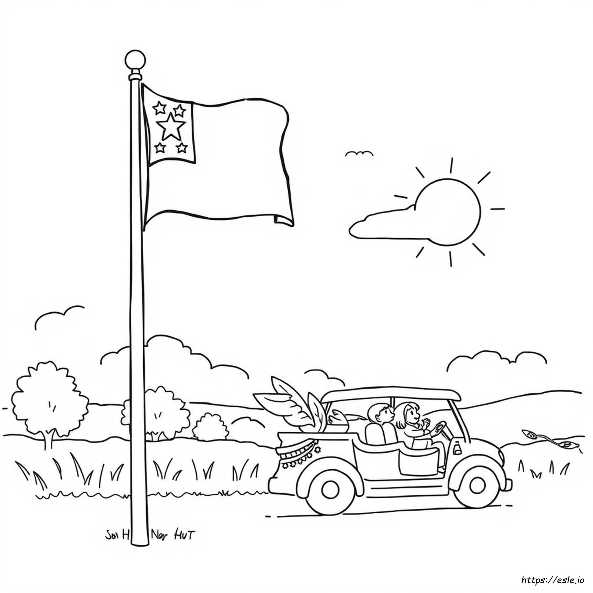 Coloring Pages For Flag Day