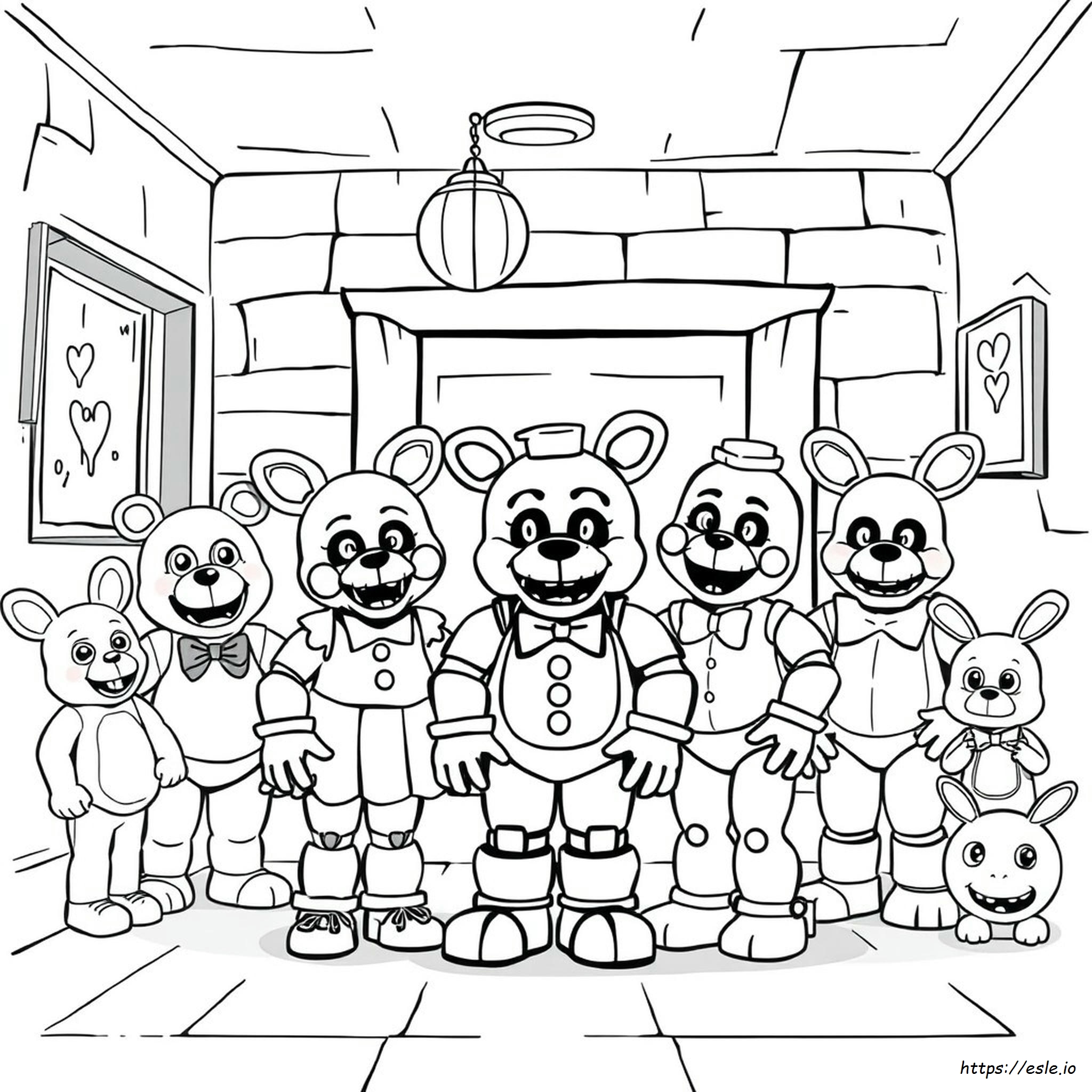 Sister Location Fnaf Coloring Pages All Characters