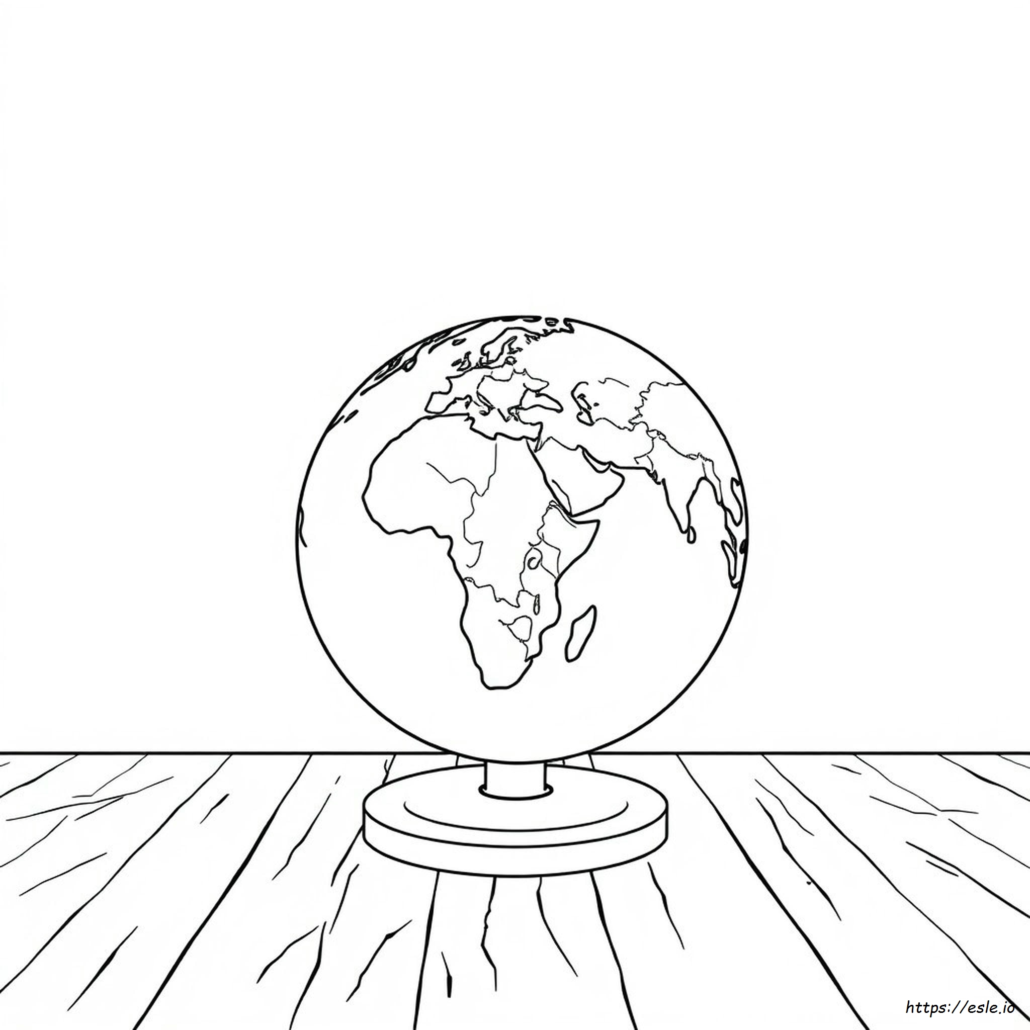 Gratis Kleurplaat Van De Wereld kleurplaat