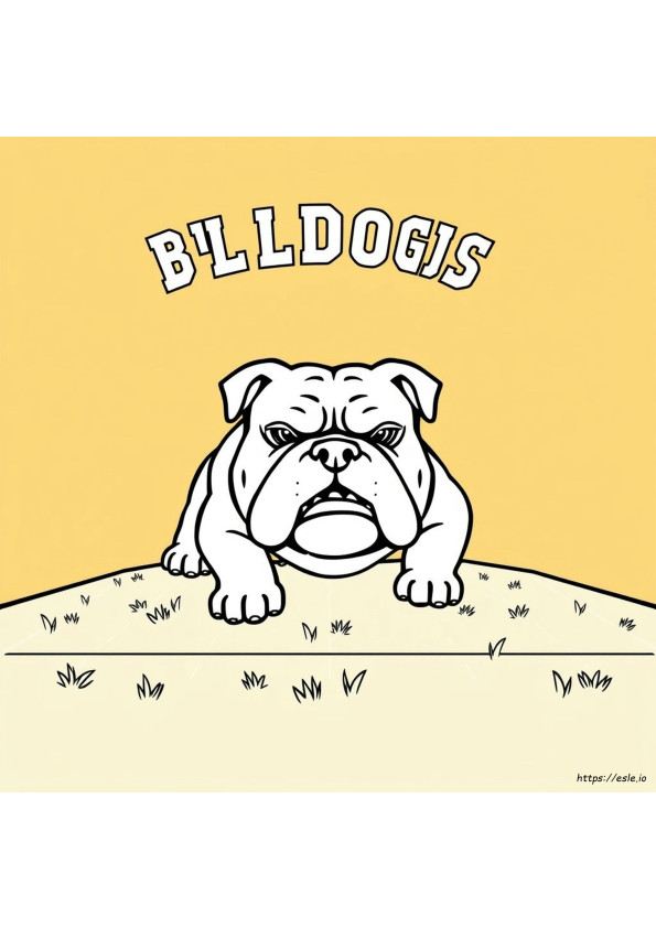 Georgia Bulldogs Logo Coloring Pages