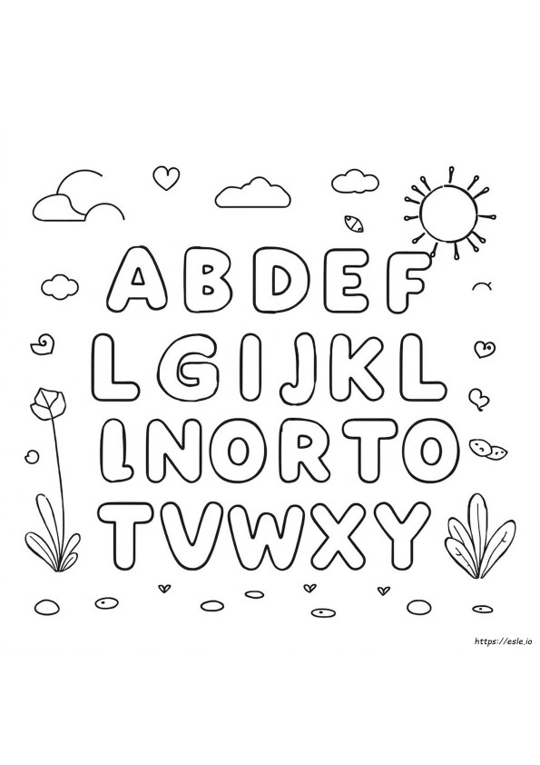 Letras Para Colorear Imprimibles Gratis