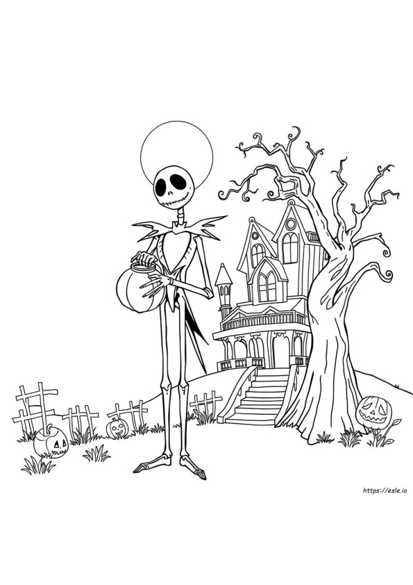 Nightmare Before Christmas Halloween Kleurplaten Voor Volwassenen