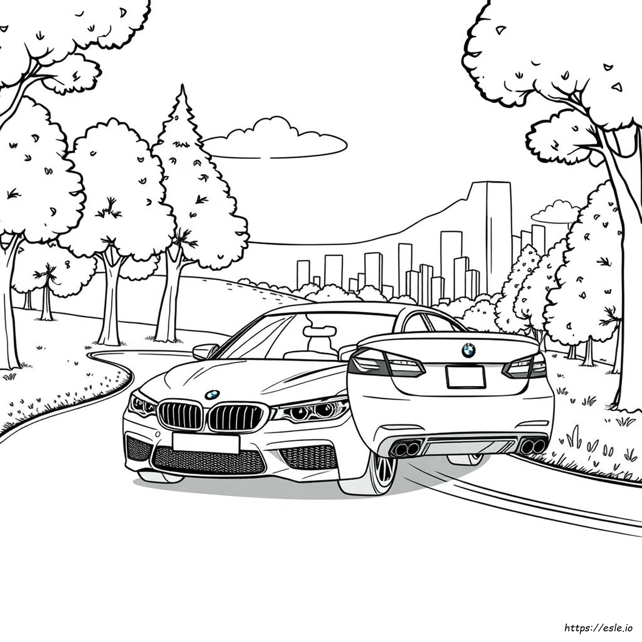 Drawing Bmw M5 Coloring Pages
