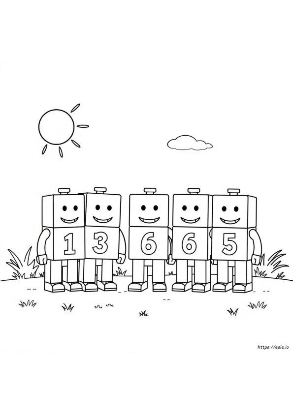 Kolorowanki Numberblocks Za Darmo