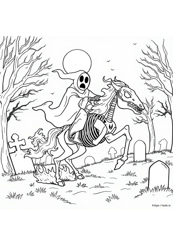 Ghost Rider Para Colorear