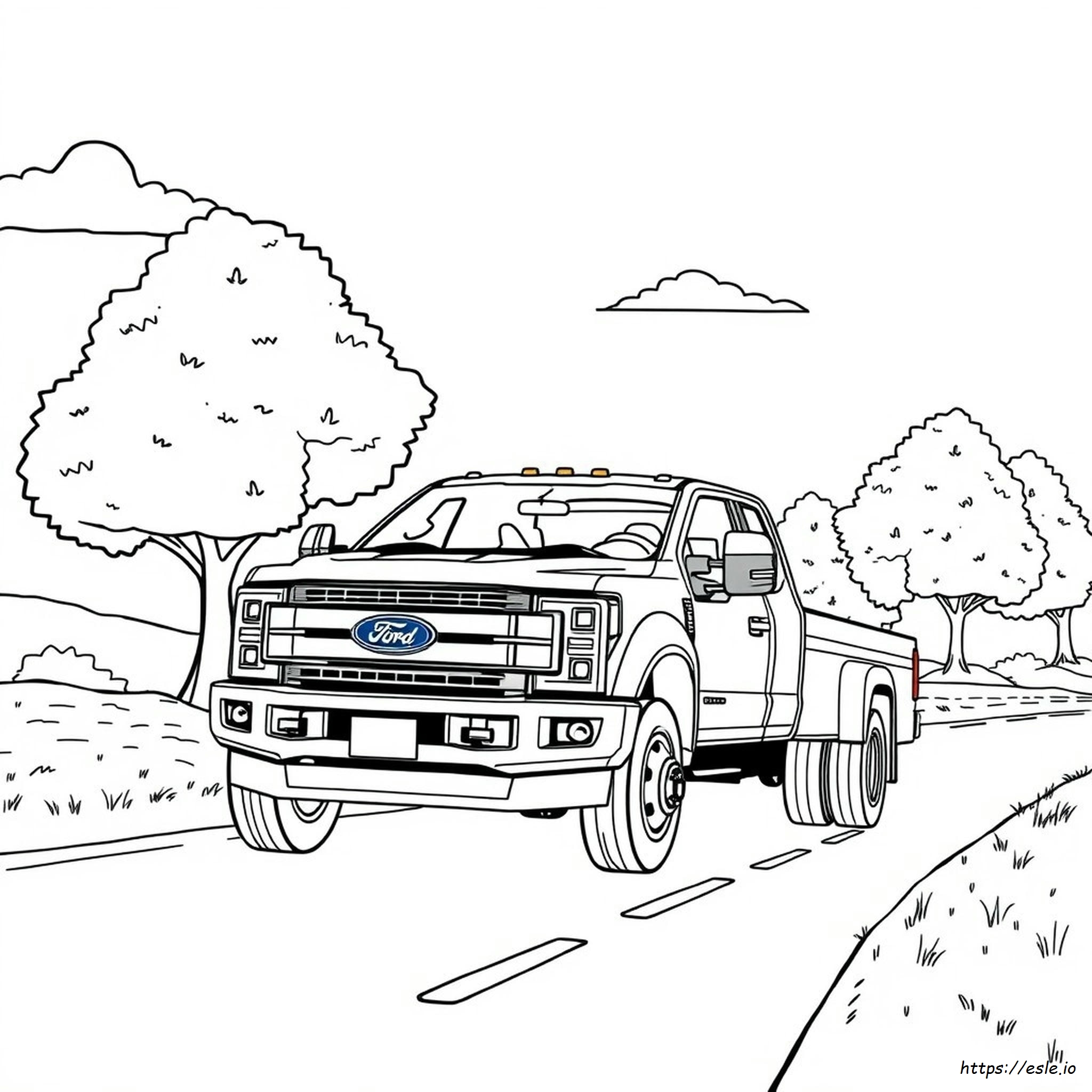Ford F450 Coloring Pages