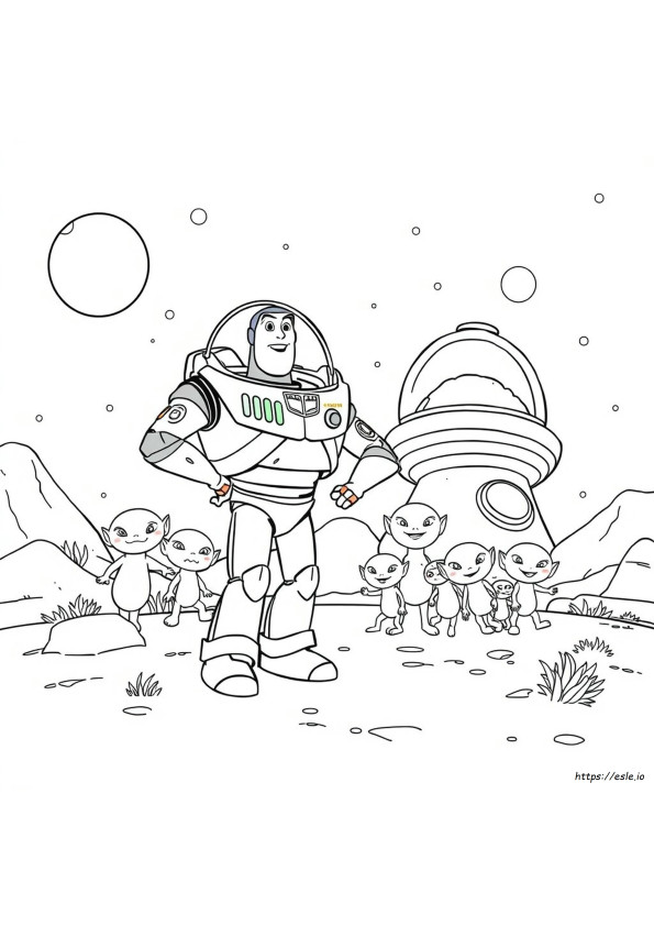 Buzz Lightyear Para Colorear