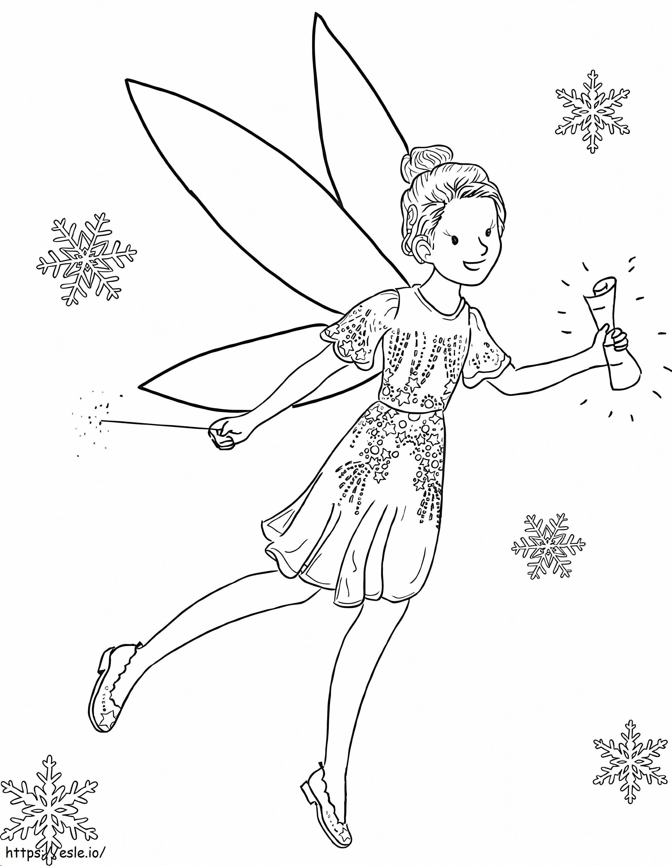 カミラ クリスマスプレゼントの妖精 ぬりえ - 塗り絵