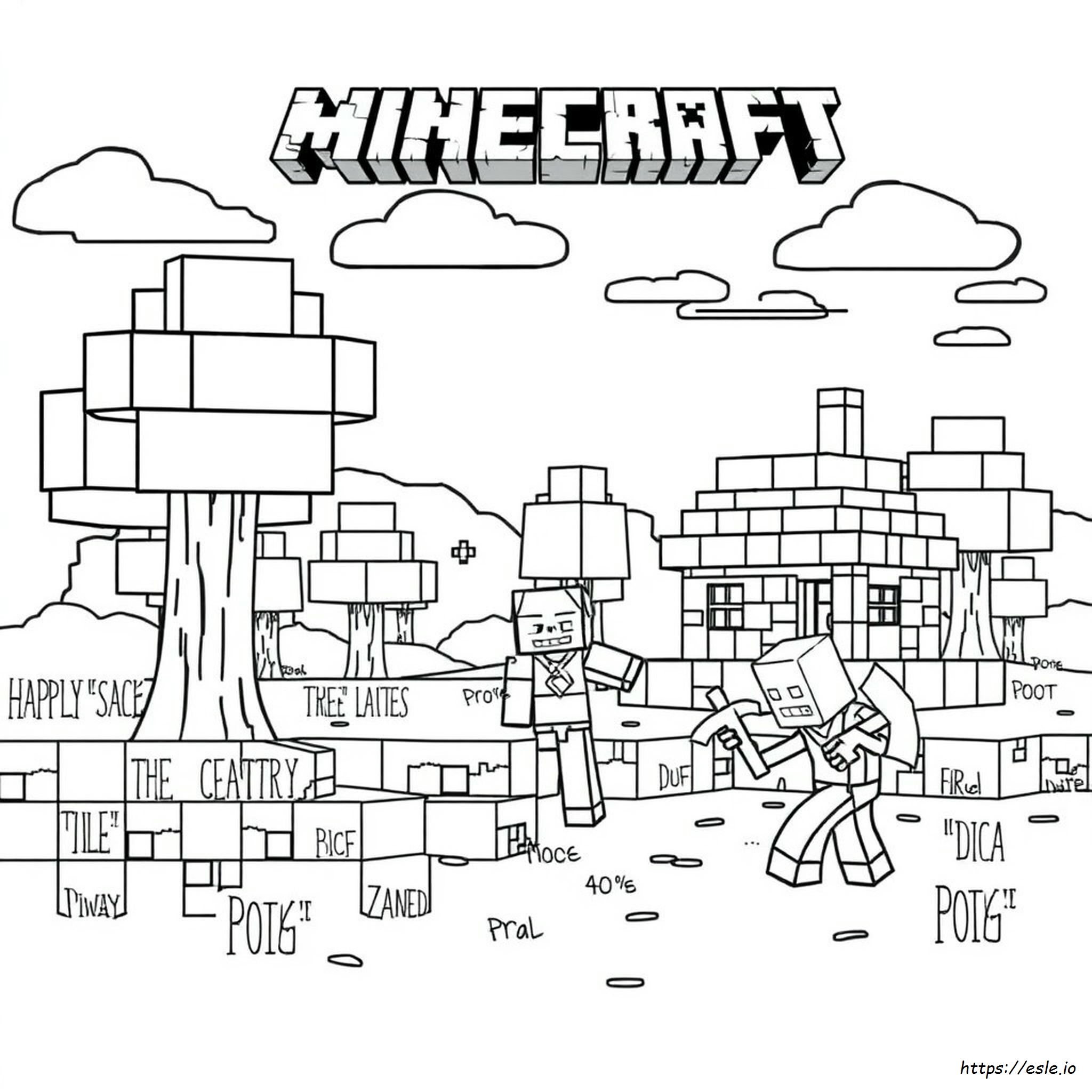 Free Minecraft Coloring Pages Pdf