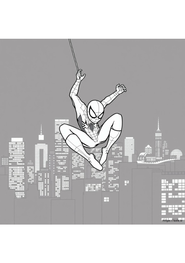 Czarny Spiderman Kolorowanki Do Druku