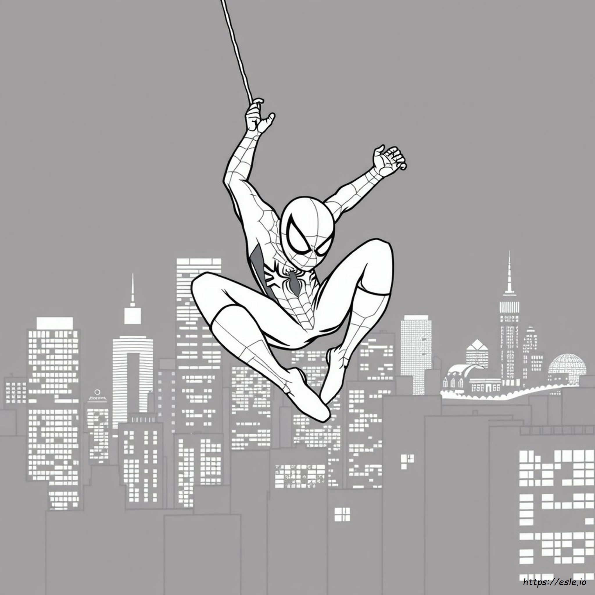 Black Spiderman Coloring Pages