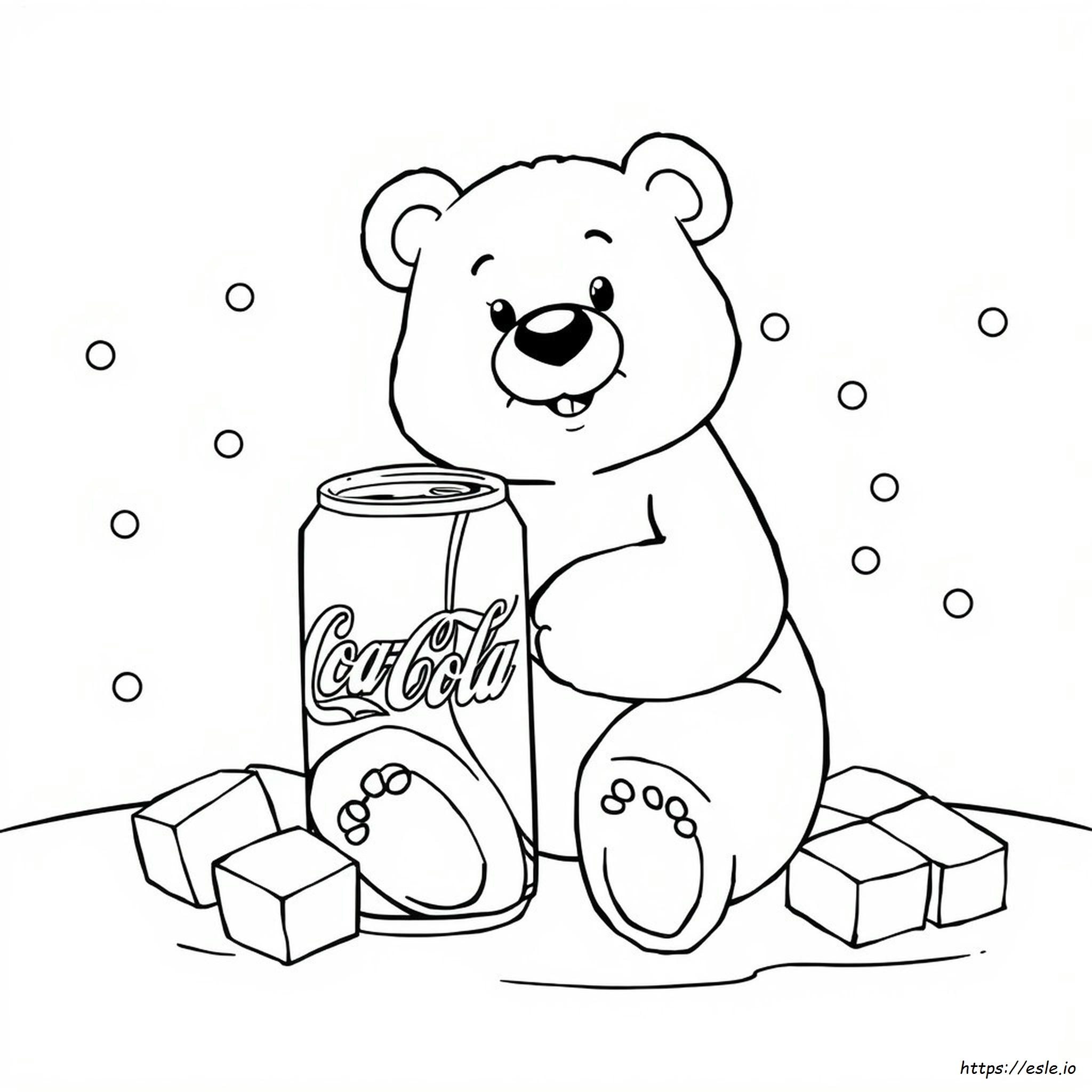Coca Cola Bear Coloring Pages