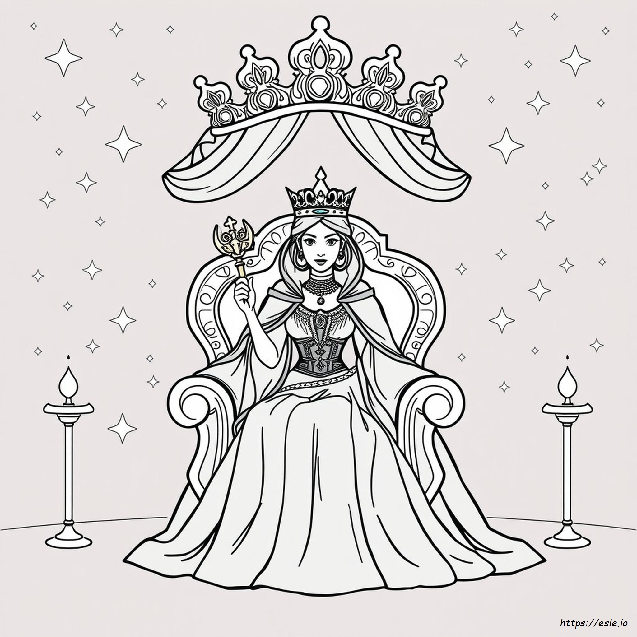 Black Queen Coloring Pages