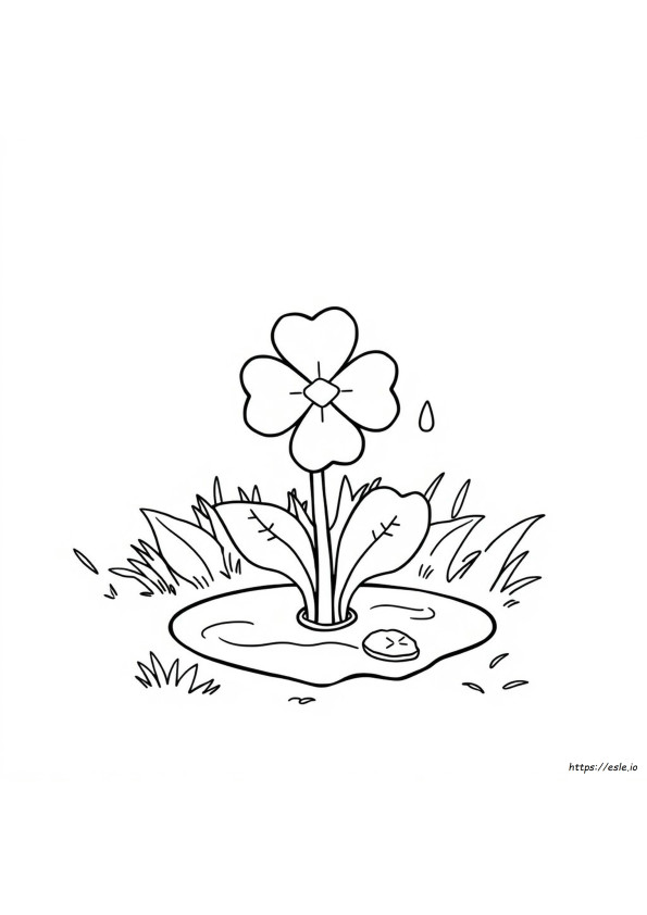 Coloriage Trèfle 	N	Trefle