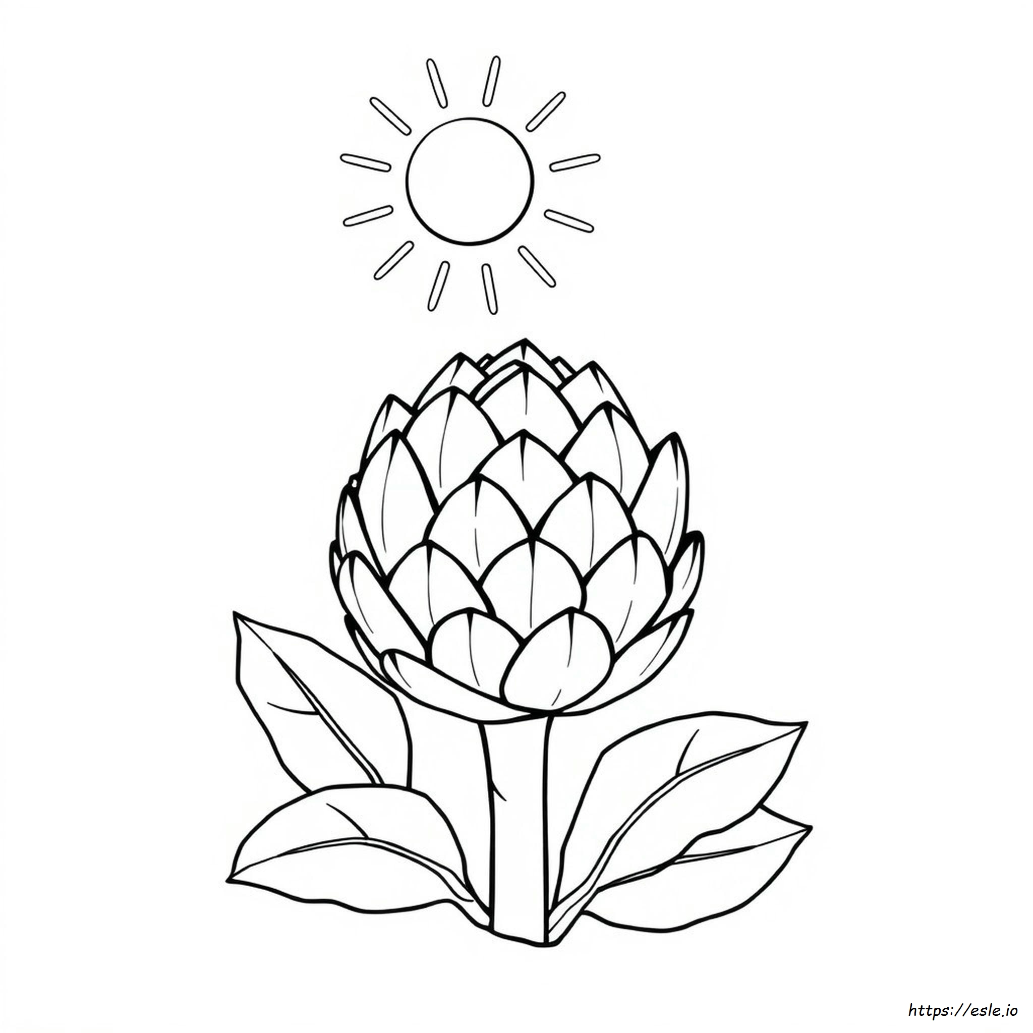 Artichoke Coloring Page
