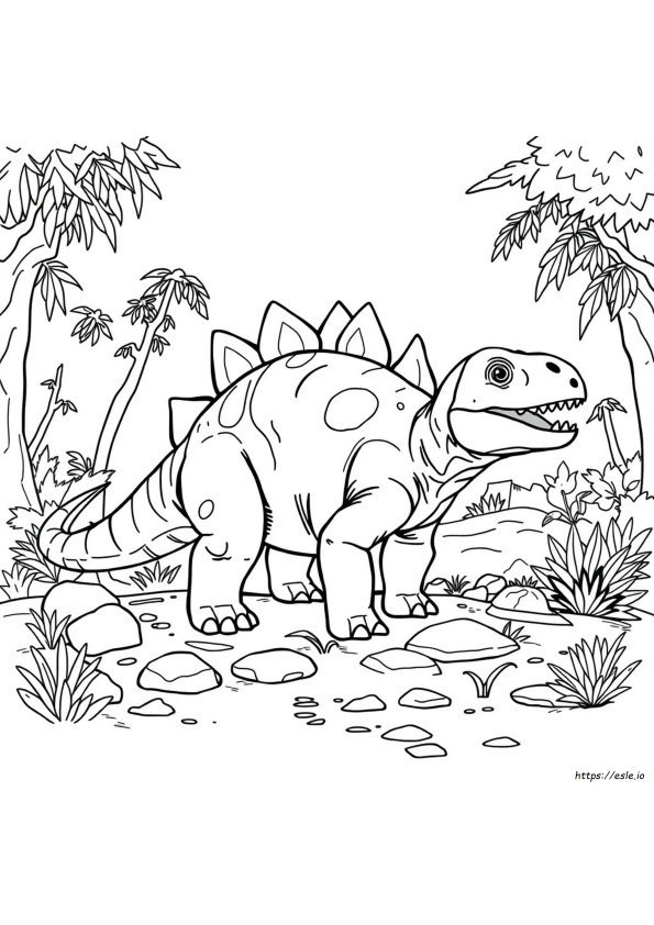 Ankylosaurus Coloring Sheet