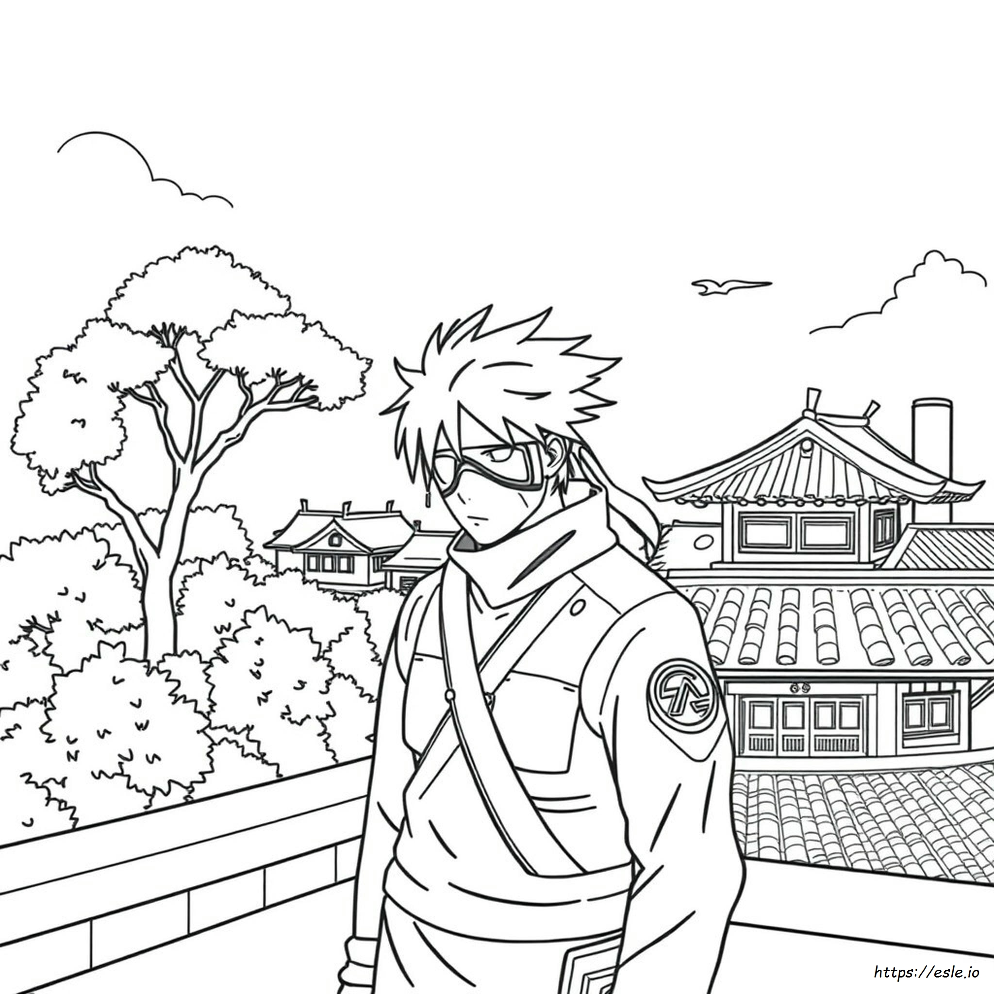 Kakashi Kleurplaten kleurplaat