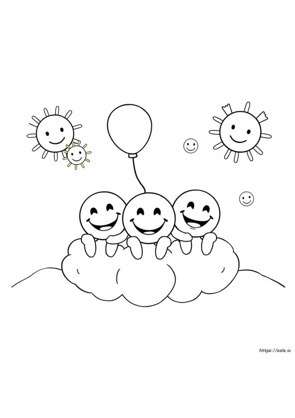 Coloriage Visage Sourire