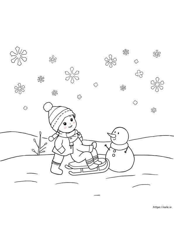 Coloriage Hiver Pour Tout-Petits