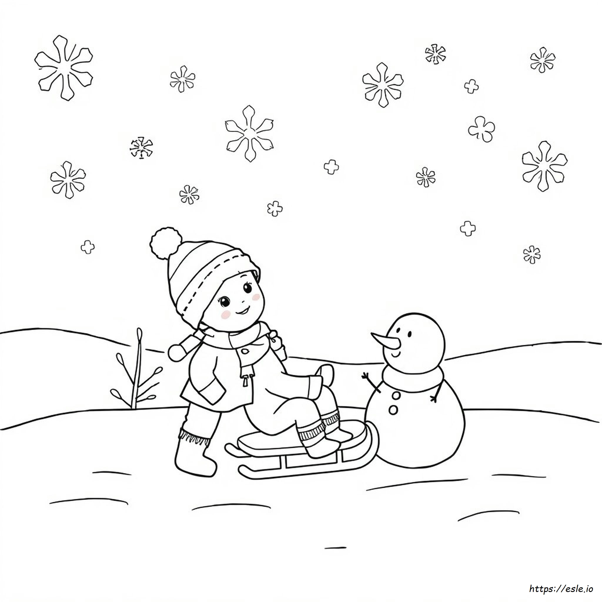 Winter Coloring Pages For Toddlers