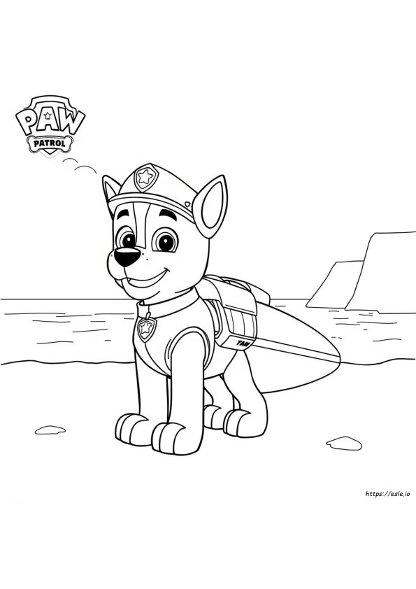 Paw Patrol Zuma: Disegni Da Colorare