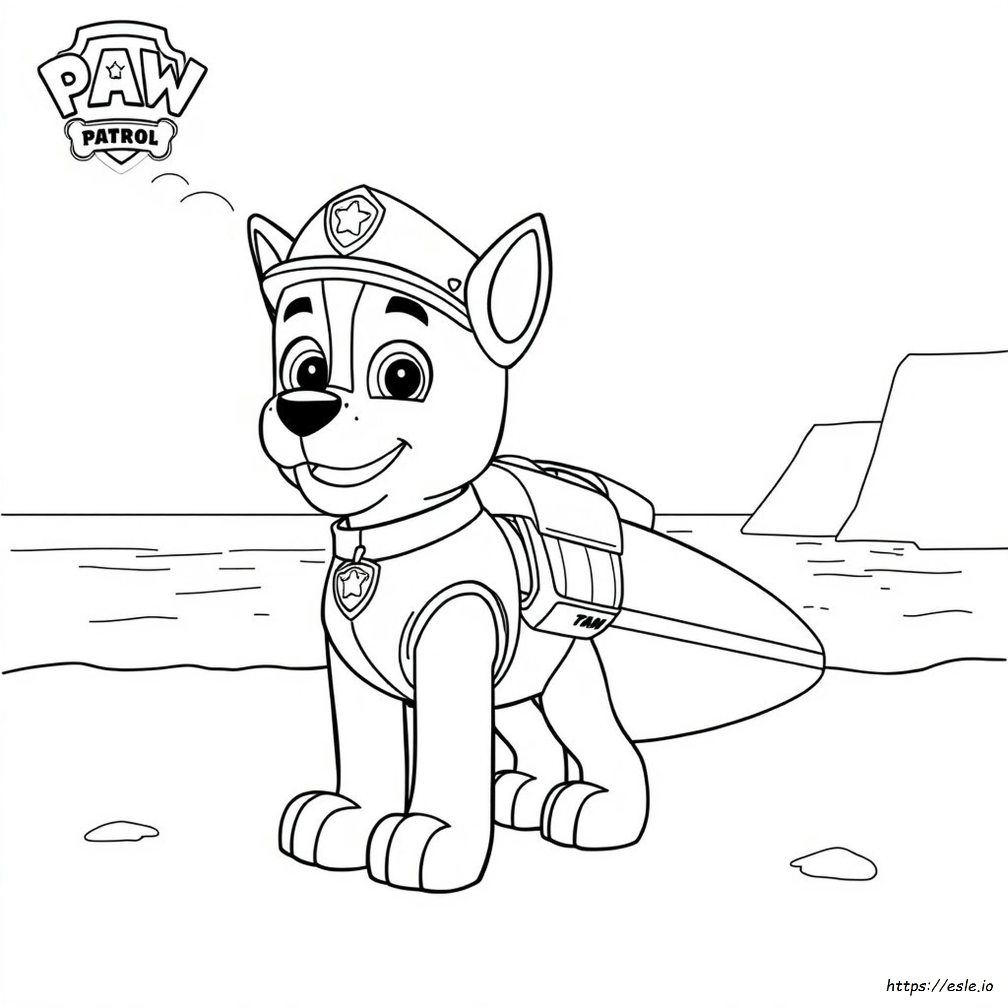 Paw Patrol Zuma Kleurplaten kleurplaat