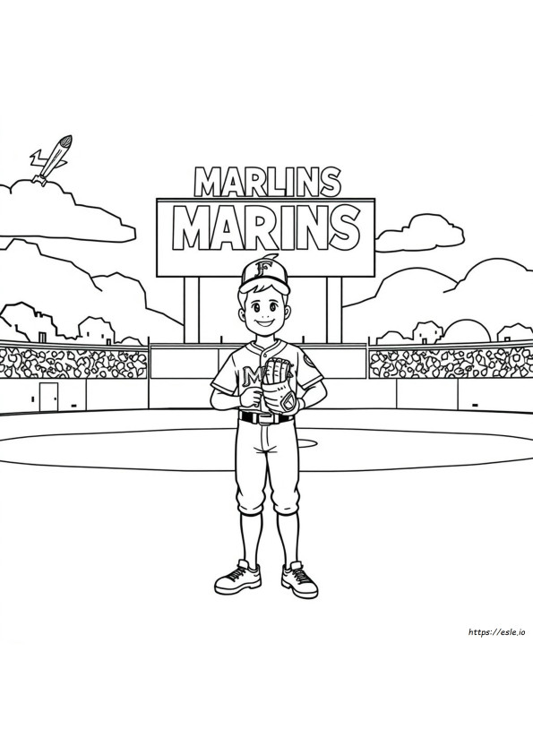 Florida Marlins Coloring Pages