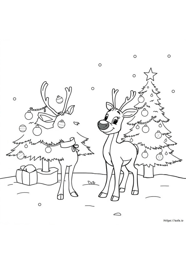 Darmowe Kolorowanki Świąteczne Do Druku – Rudolf