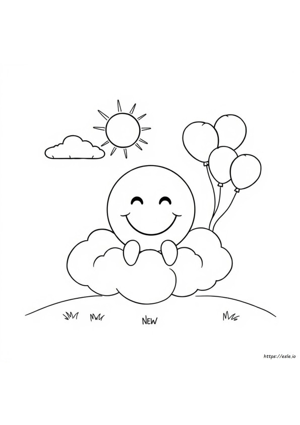 Coloriage Smiley À Imprimer
