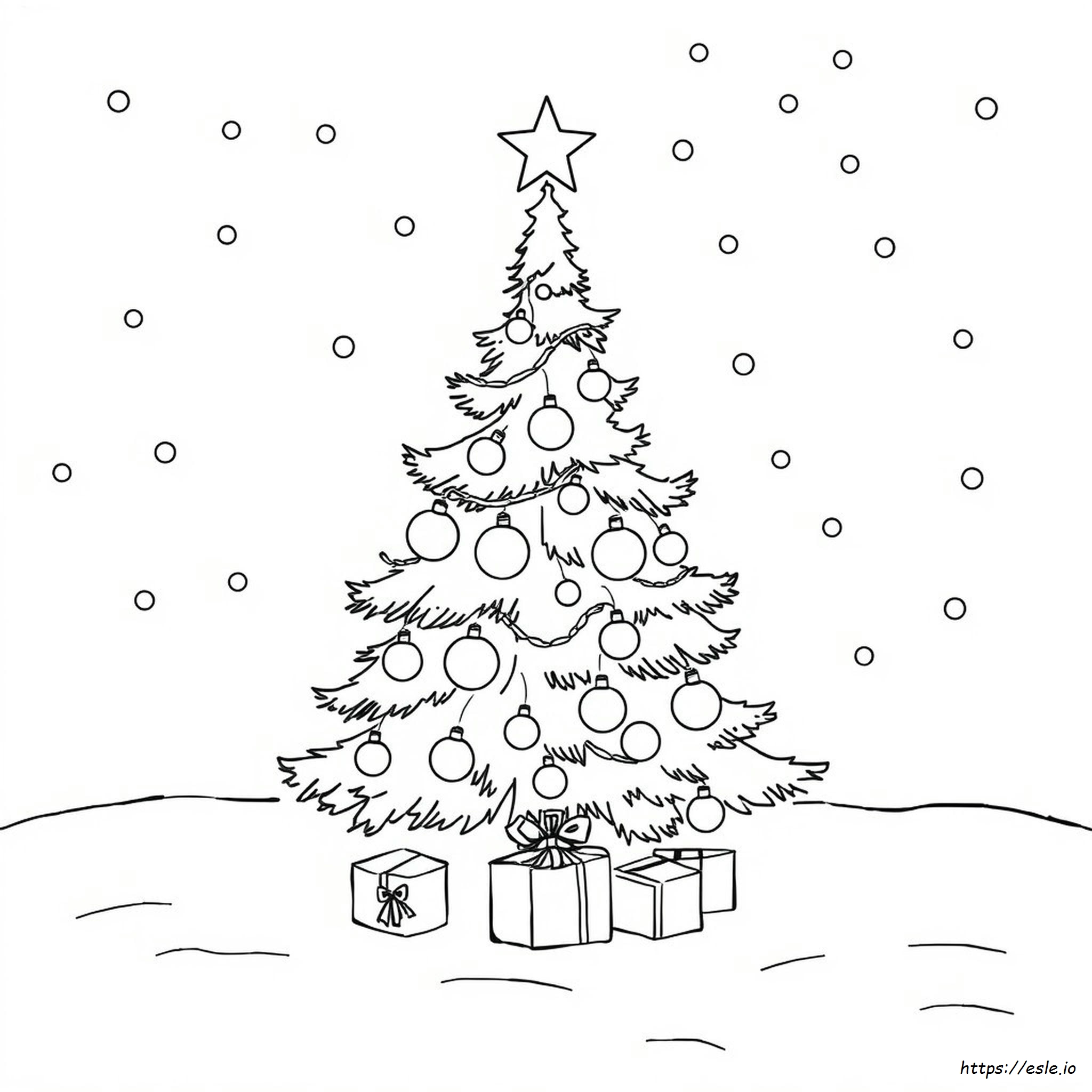 Kerst Optellen Kleurplaten kleurplaat