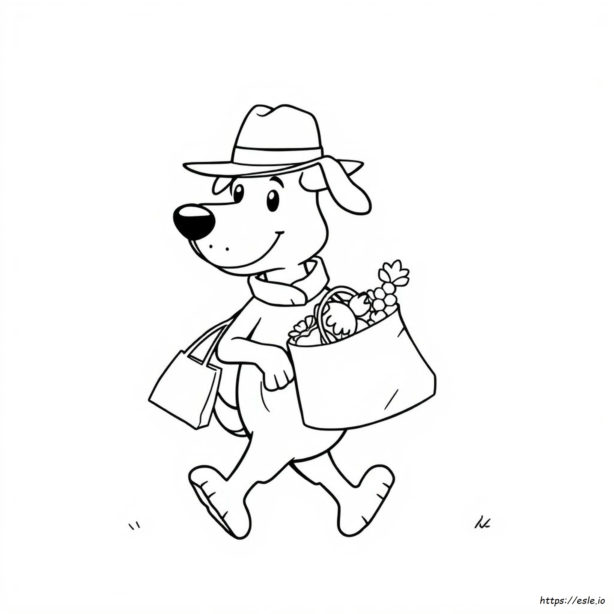 Dog Man For Coloring