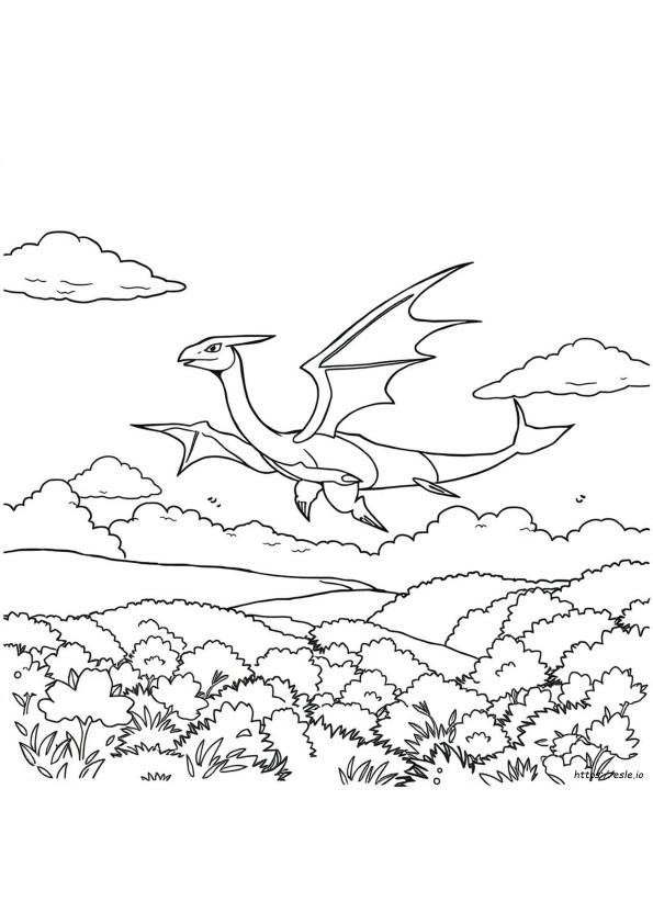 Rayquaza Da Colorare