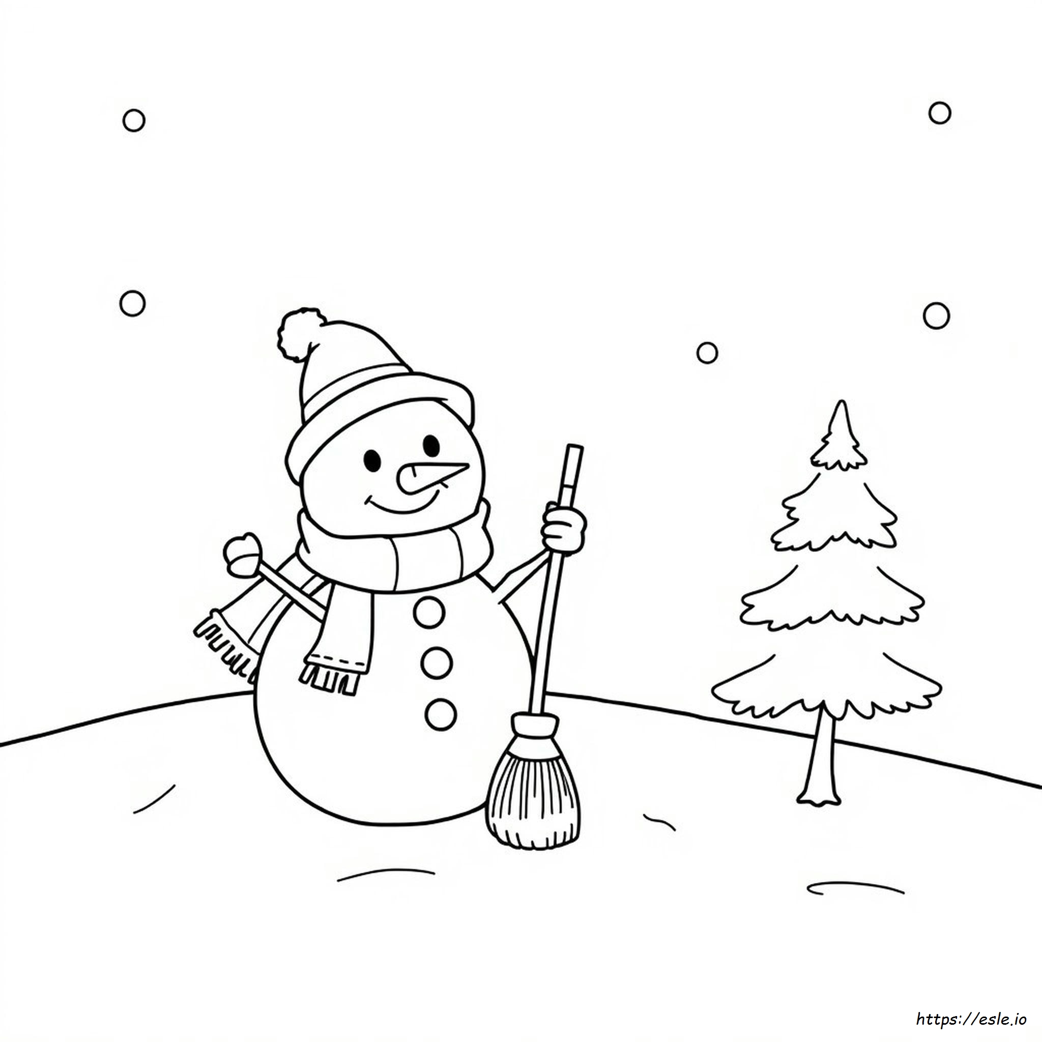 Sam Der Schneemann Ausmalbilder