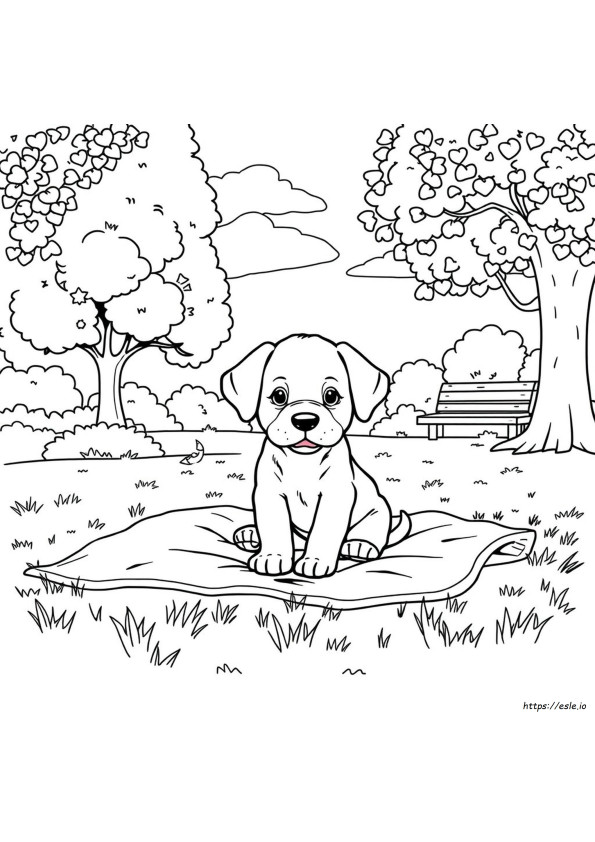 Puppy Coloring Pages For Adults