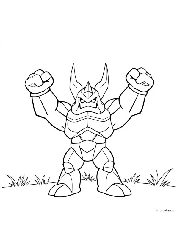 Mega Machamp Da Colorare