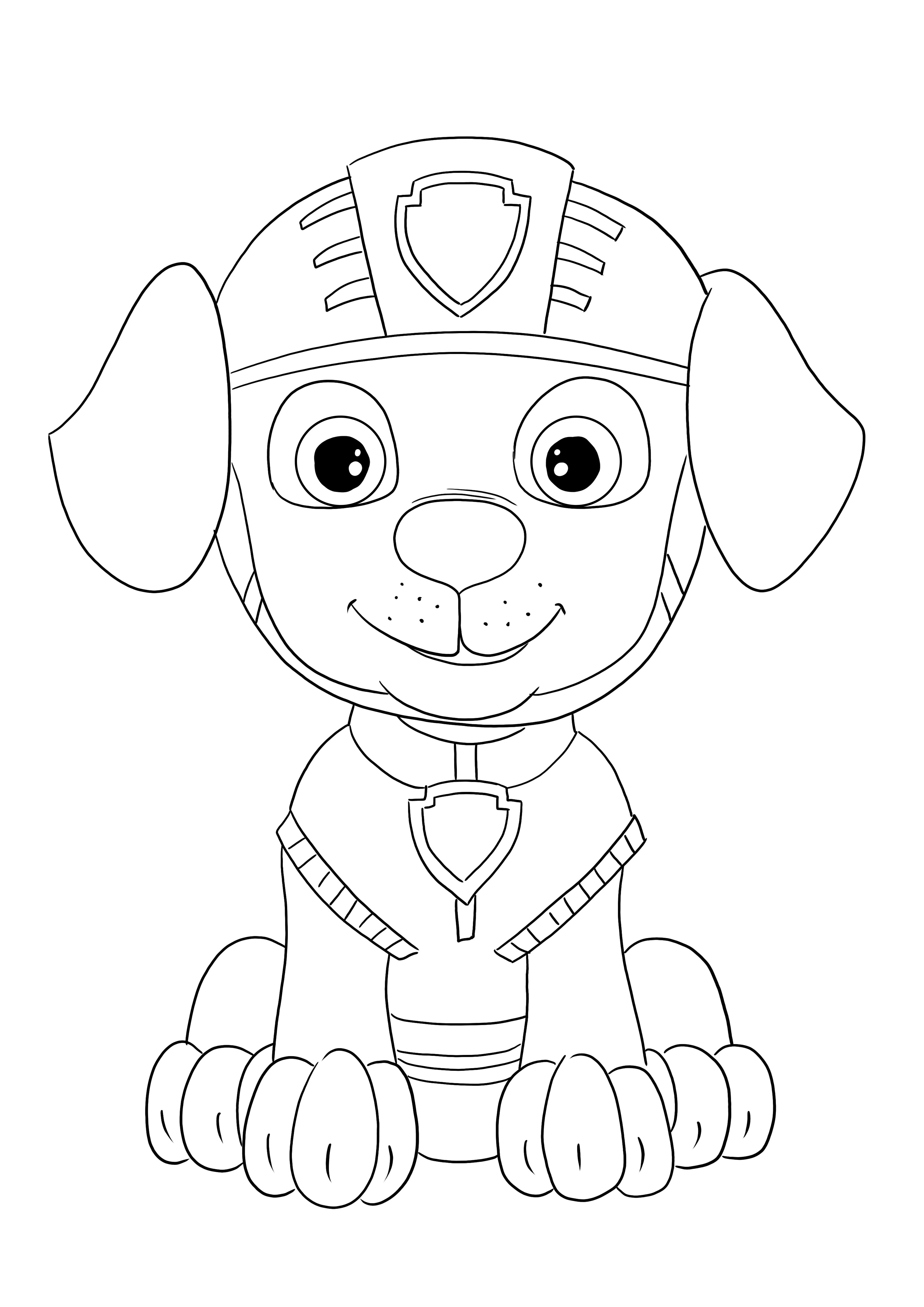 O download do Zooma da Patrulha Canina é gratuito para as crianças colorirem com diversão