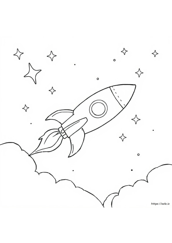 Kolorowanka Rakieta