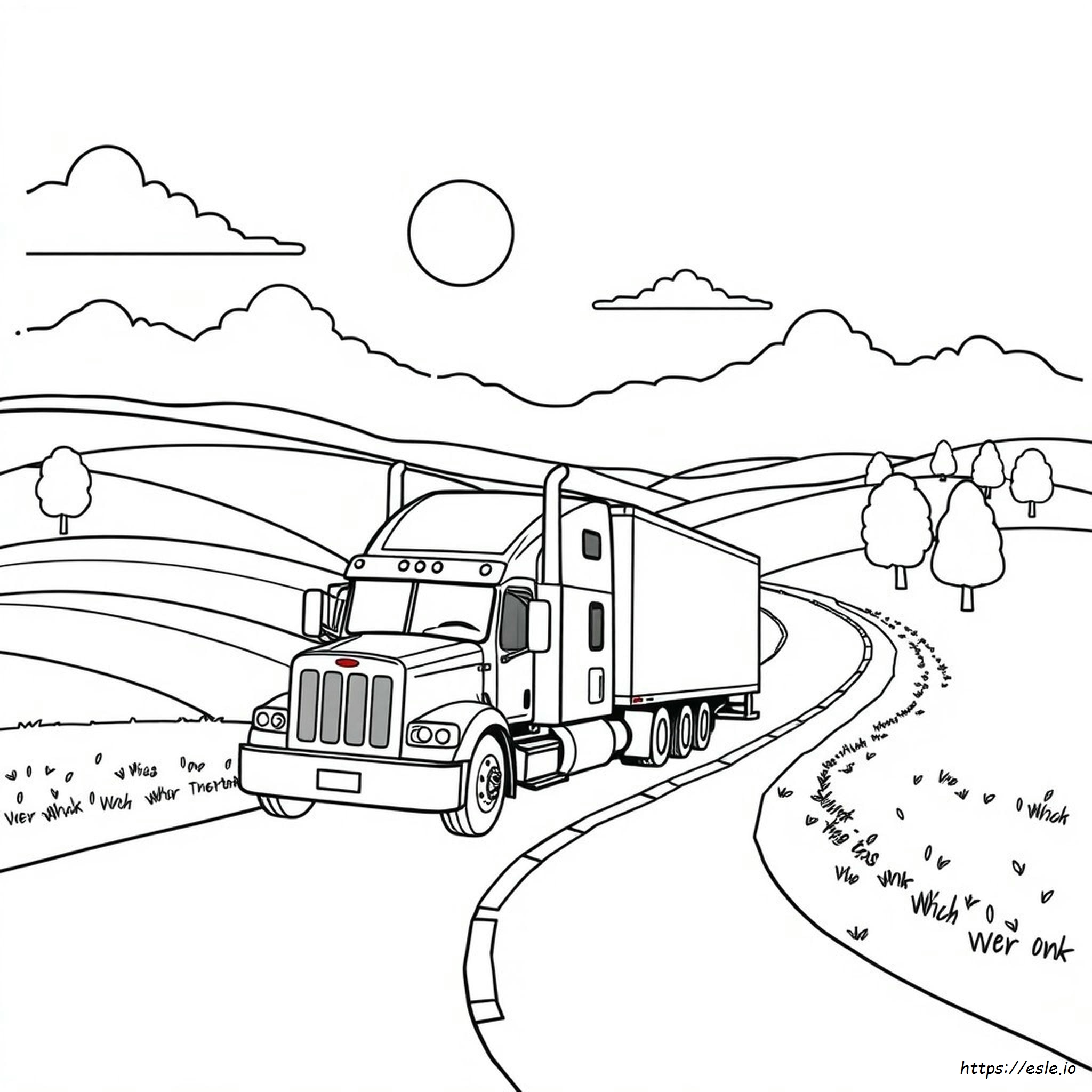 Camion Grandel Rig Da Colorare