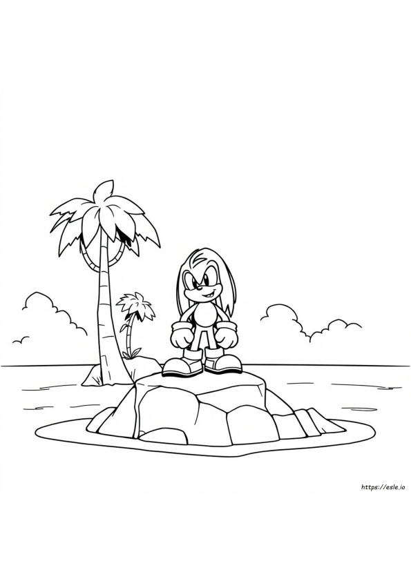 ナックルズのぬりえの塗り方