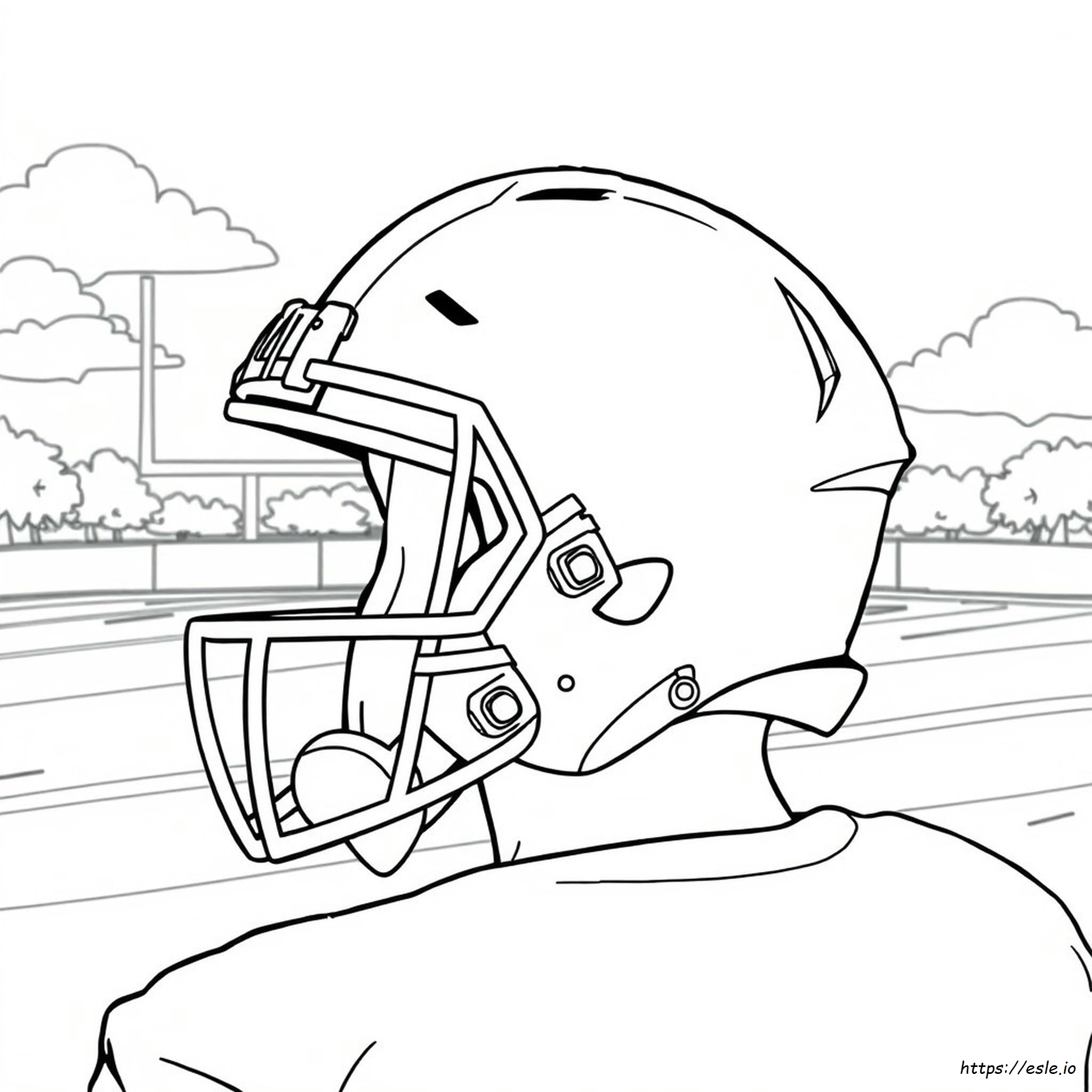 Casco Da Football Da Colorare