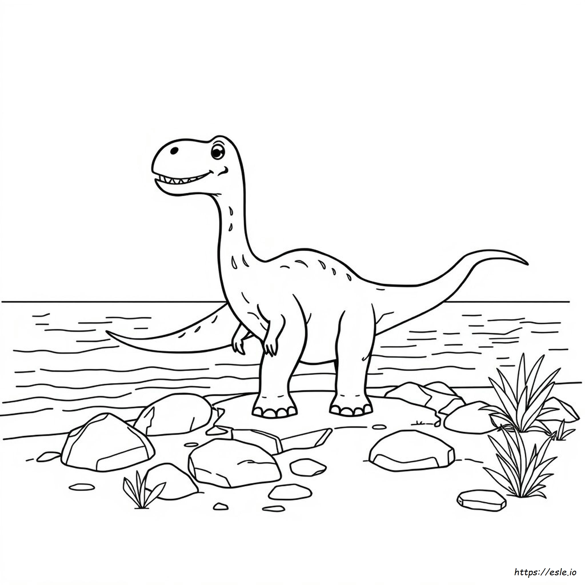 Blue Dinosaur Coloring Pages