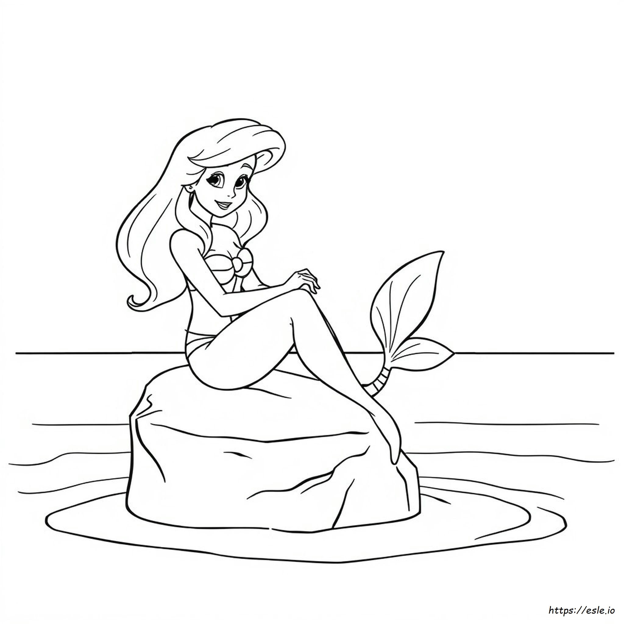Ariel Princess Coloring Pages Free