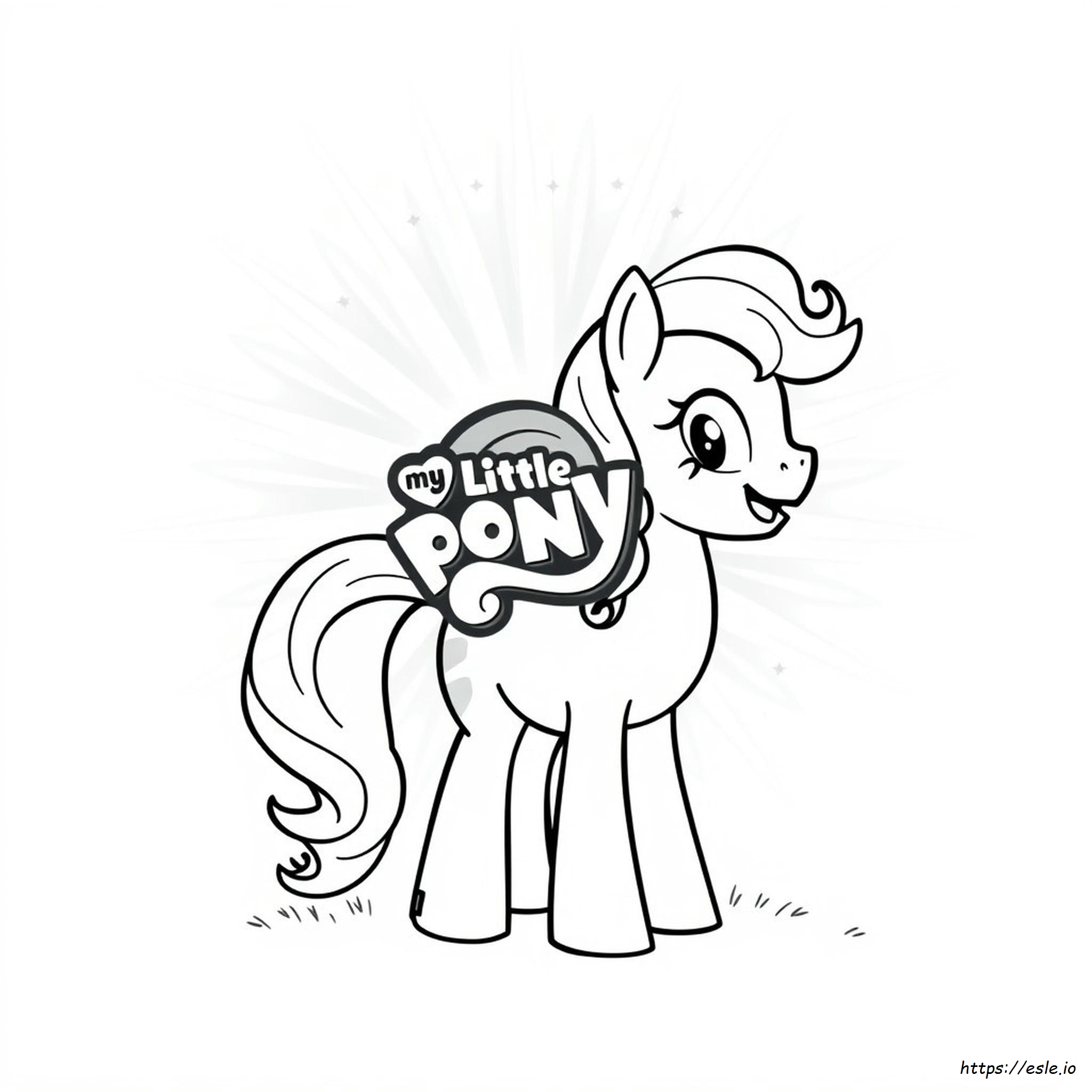 My Little Pony Logo Boyama Sayfaları