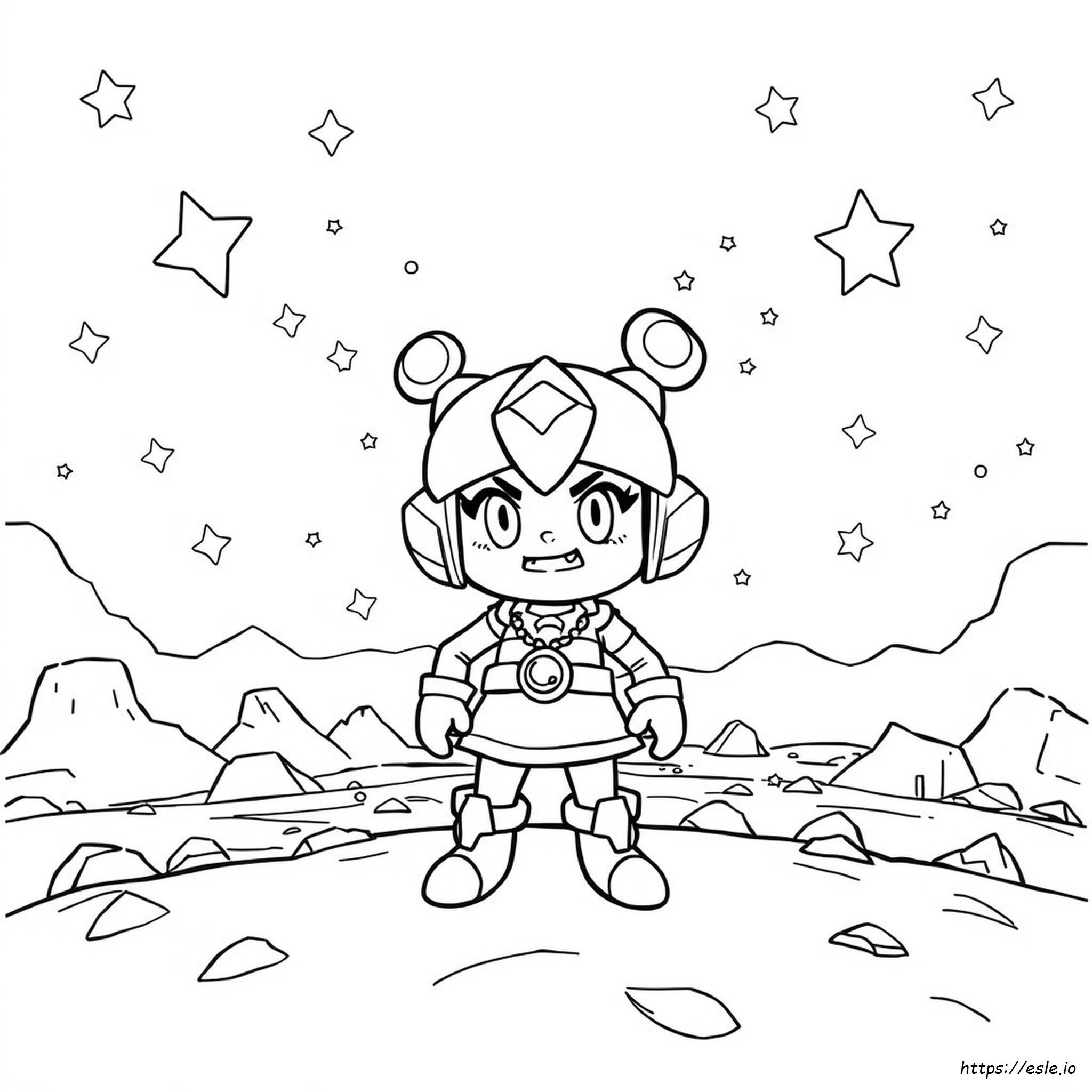 Brawl Stars Coloring Pages Nani