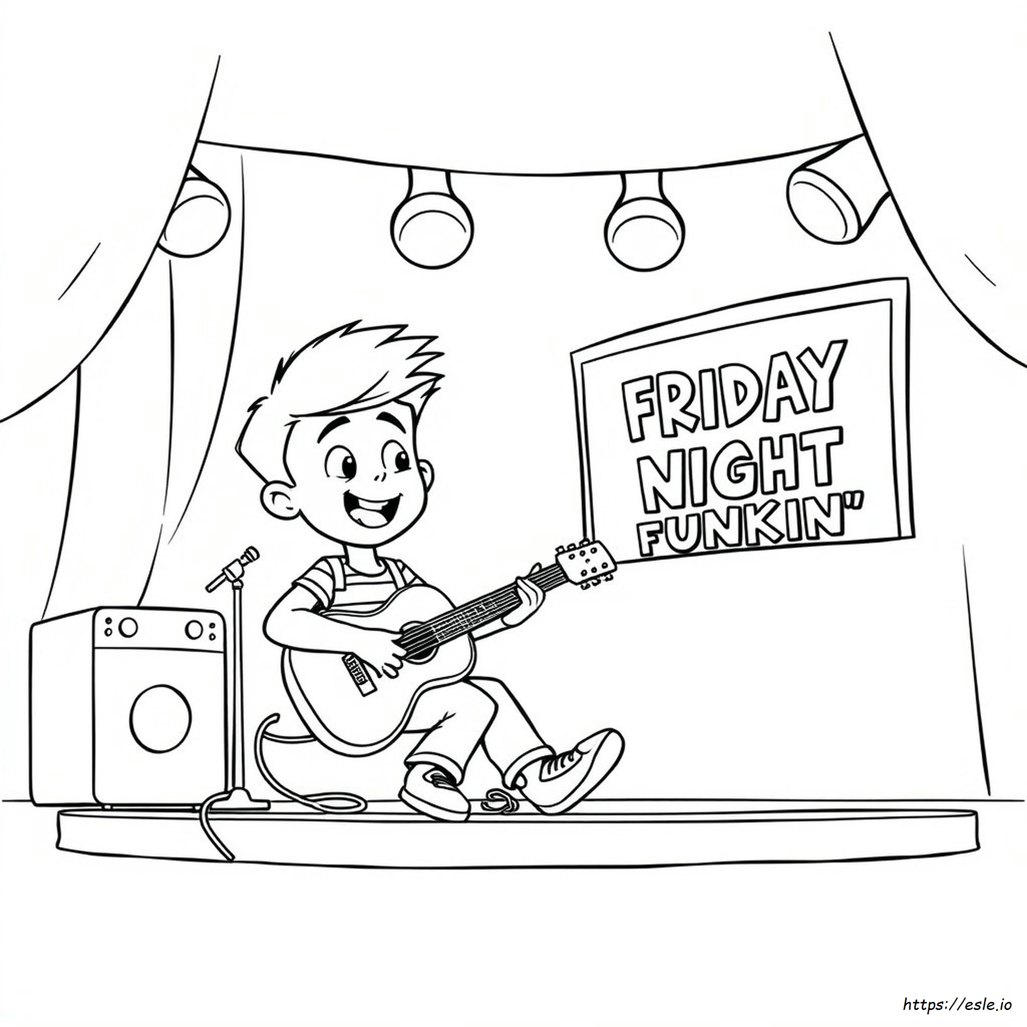 Vriendje Van Friday Night Funkin Kleurplaten kleurplaat