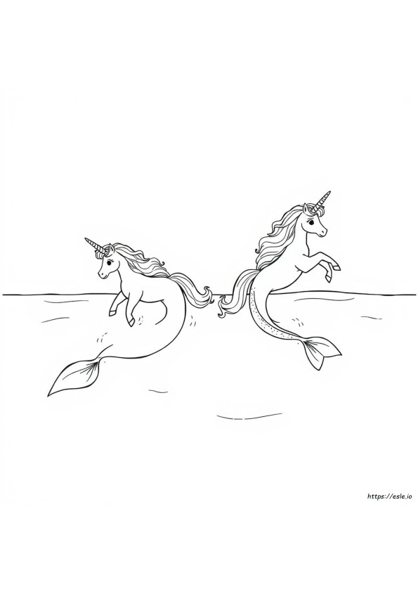 Unicorno Sirena Da Colorare