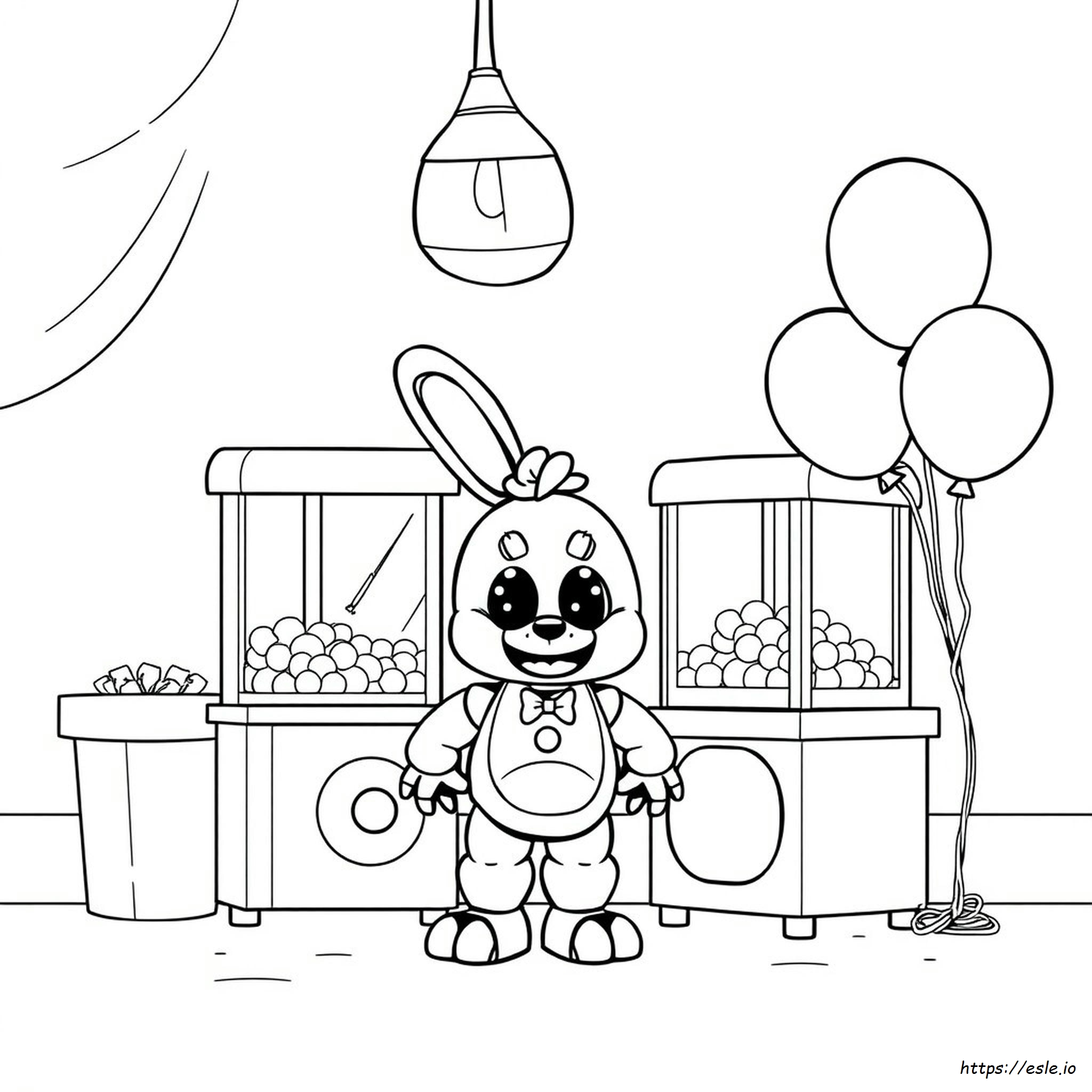 Printable Fnaf Toy Chica Coloring Pages